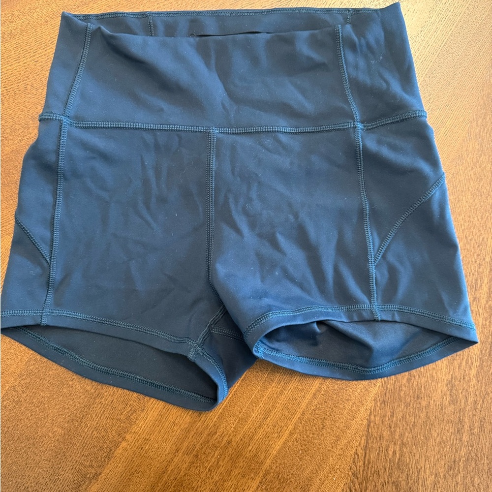 lululemon athletica High-Rise Athletic Shorts in Navy Blue